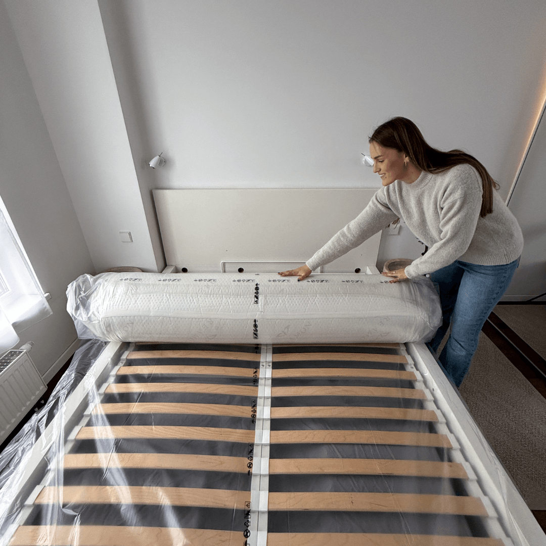 Patogus čiužinio paruošimas naudojimui