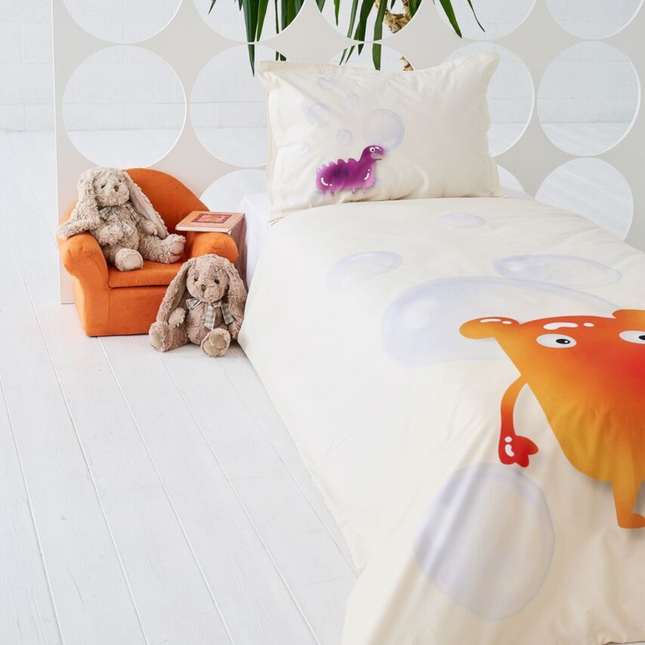 Vaikiškas patalynės komplektas  „Gummy Pink/Orange“