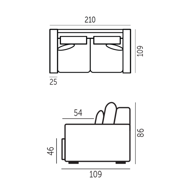 Sofa Boston 25S