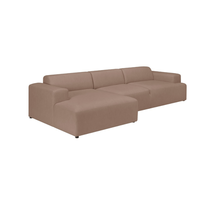 Minkštas kampas San Francisco 3+D LONG Left (MelvaDustRose-61)