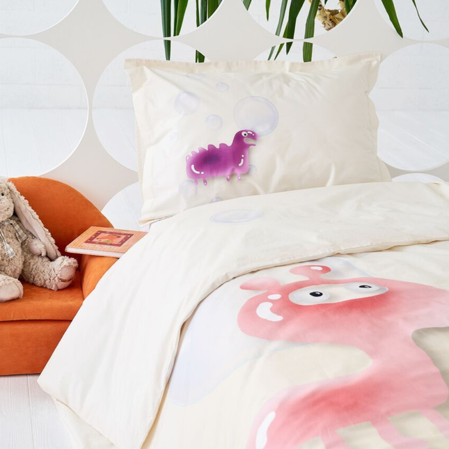 Vaikiškas patalynės komplektas  „Gummy Pink/Orange“