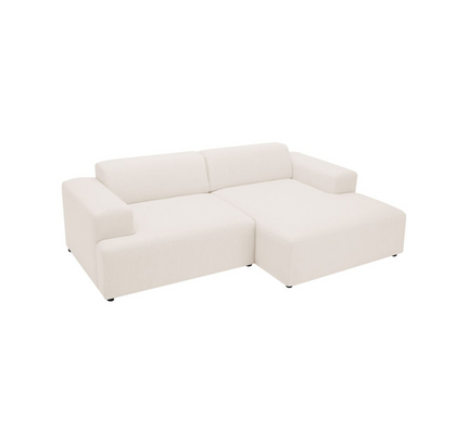 Minkštas kampas San Francisco 3+D Right (MelvaIvory-02)