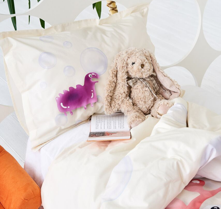 Vaikiškas patalynės komplektas  „Gummy Pink/Orange“