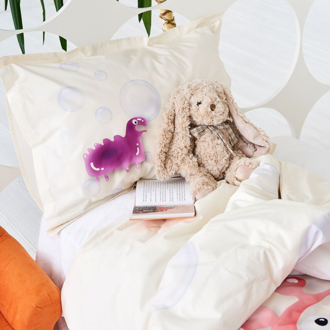 Vaikiškas patalynės komplektas  „Gummy Pink/Orange“