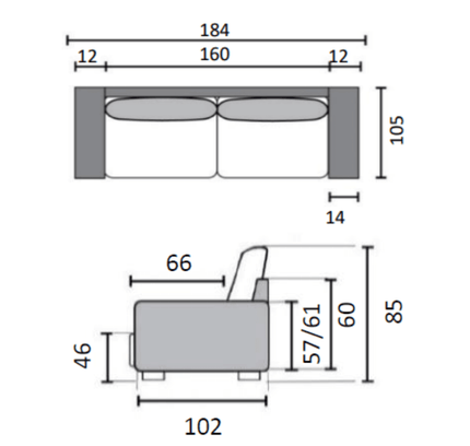 Sofa Alabama 3S (Eden)