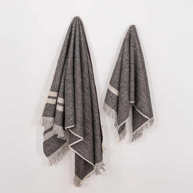 Lininis rankšluostis Dreamon Premium Linen pilkas