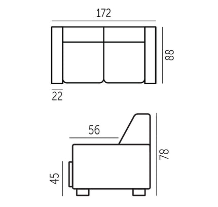 Sofa Detroit 2S