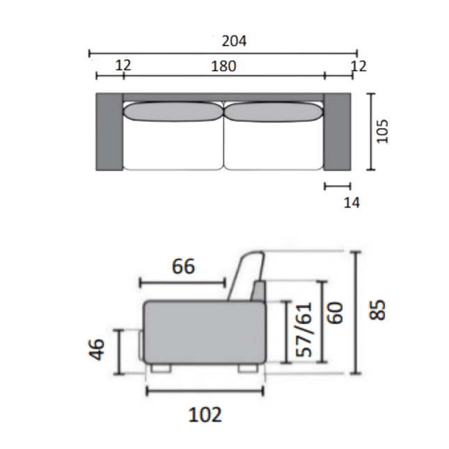 Sofa Alabama 3S (Storm)