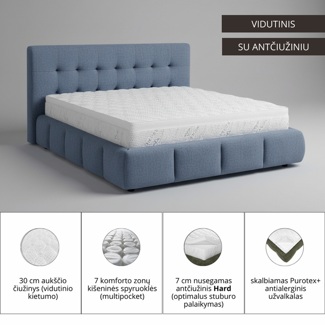 Čiužinys Dreamon Luxury „H PLUS“ 30 cm