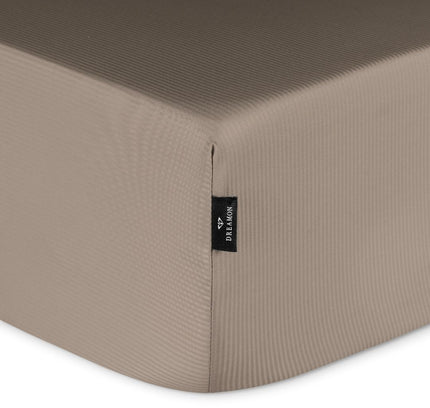 Paklodė su guma „Taupe Stripe“