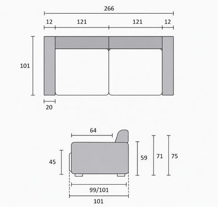 Sofa Miami 4S1