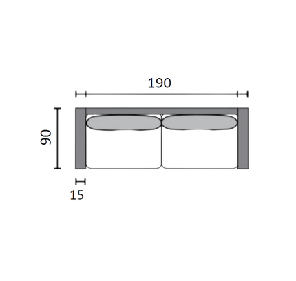 Sofa Chicago 2.5 (Lido-160/2)